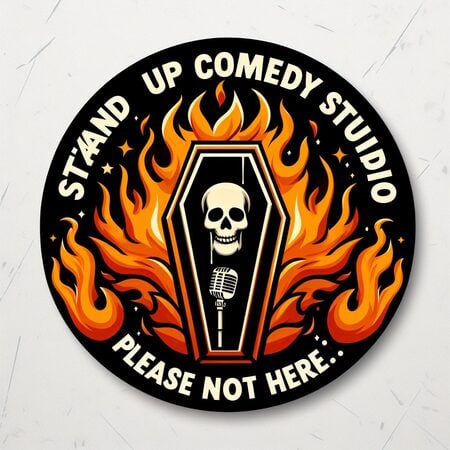 „Bitte nicht hier“ Comedy Studio logo