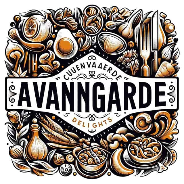 Avant-garde culinary delights logo design