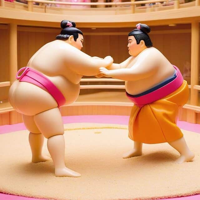 Discover the world of sumo wrestling with our sumo wrestler set, a perfect balance of strength and grace.