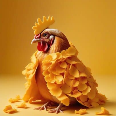 Cornflake coated chicken