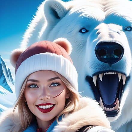 Eisige Begegnung: Das letzte Selfie mit Eisbär Vorschau-Bild