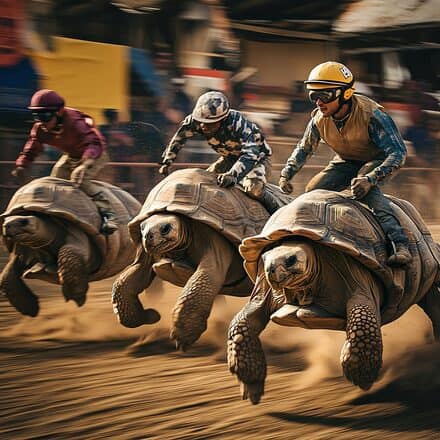 Highspeed-Spektakel: Moderne Schildkröten-Rennen Vorschau-Bild