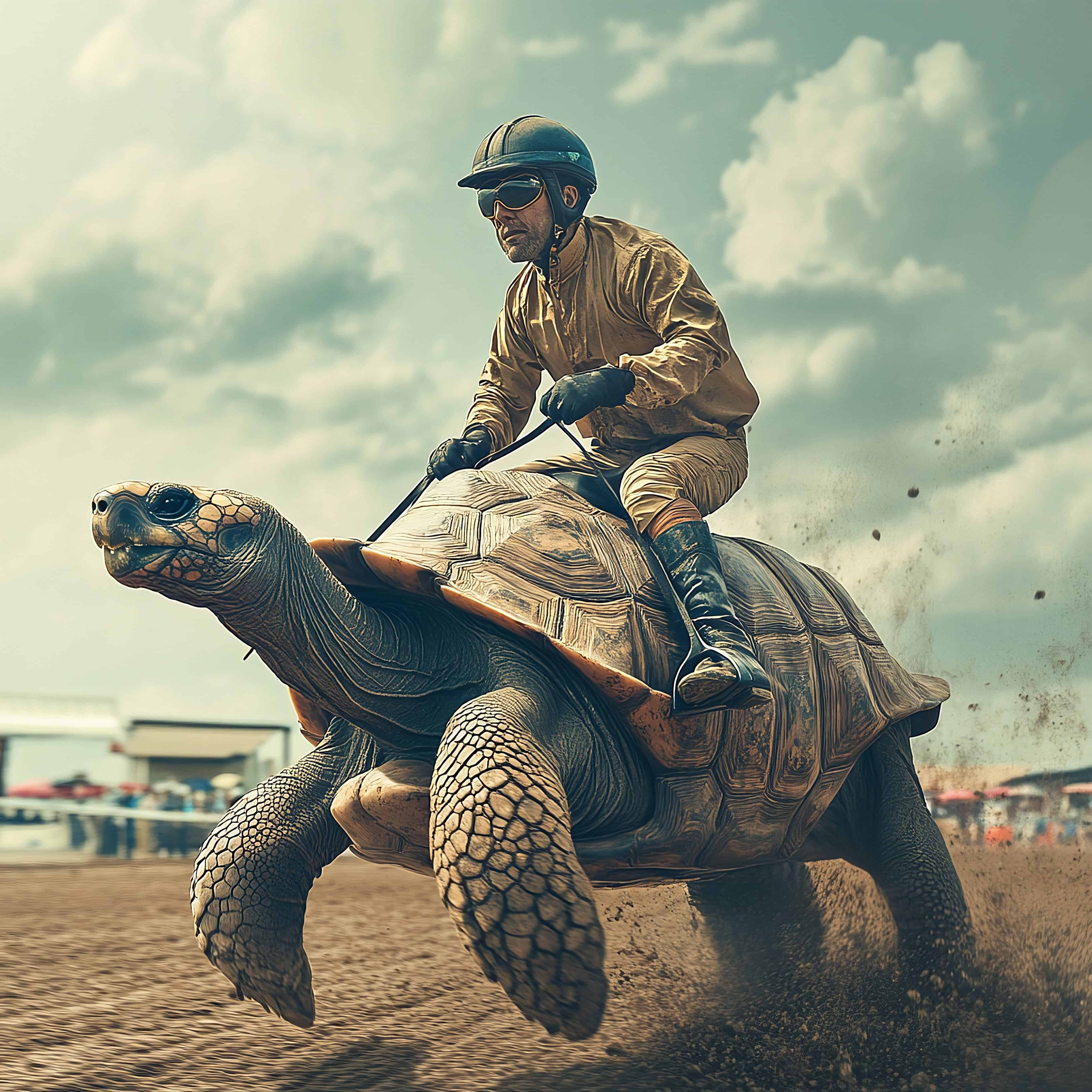 Stetes Training und Züchtung (hier mit Züchter Jörn Winkelmoser) steigerten die Rasanz rapide.