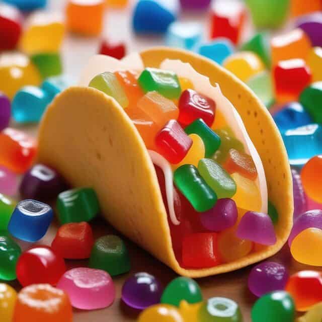 Knusprig trifft süß: Der innovative Gummibärchen-Taco Vorschau-Bild