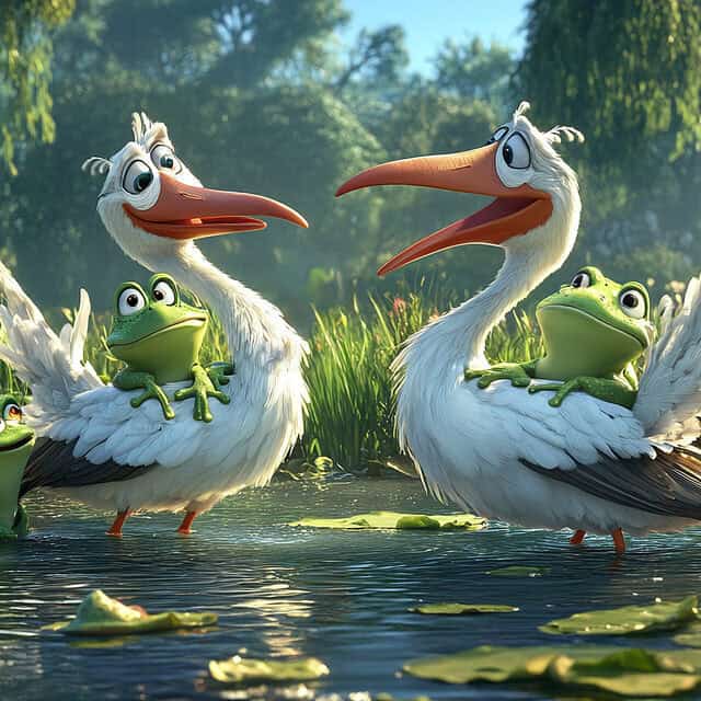 Storks and Frogs: Harmony in the Water preview image